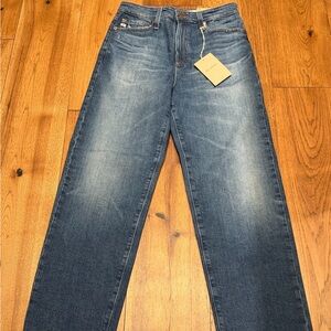 AG Adriano Goldschmied Medium Wash Relaxed Straight Jeans
